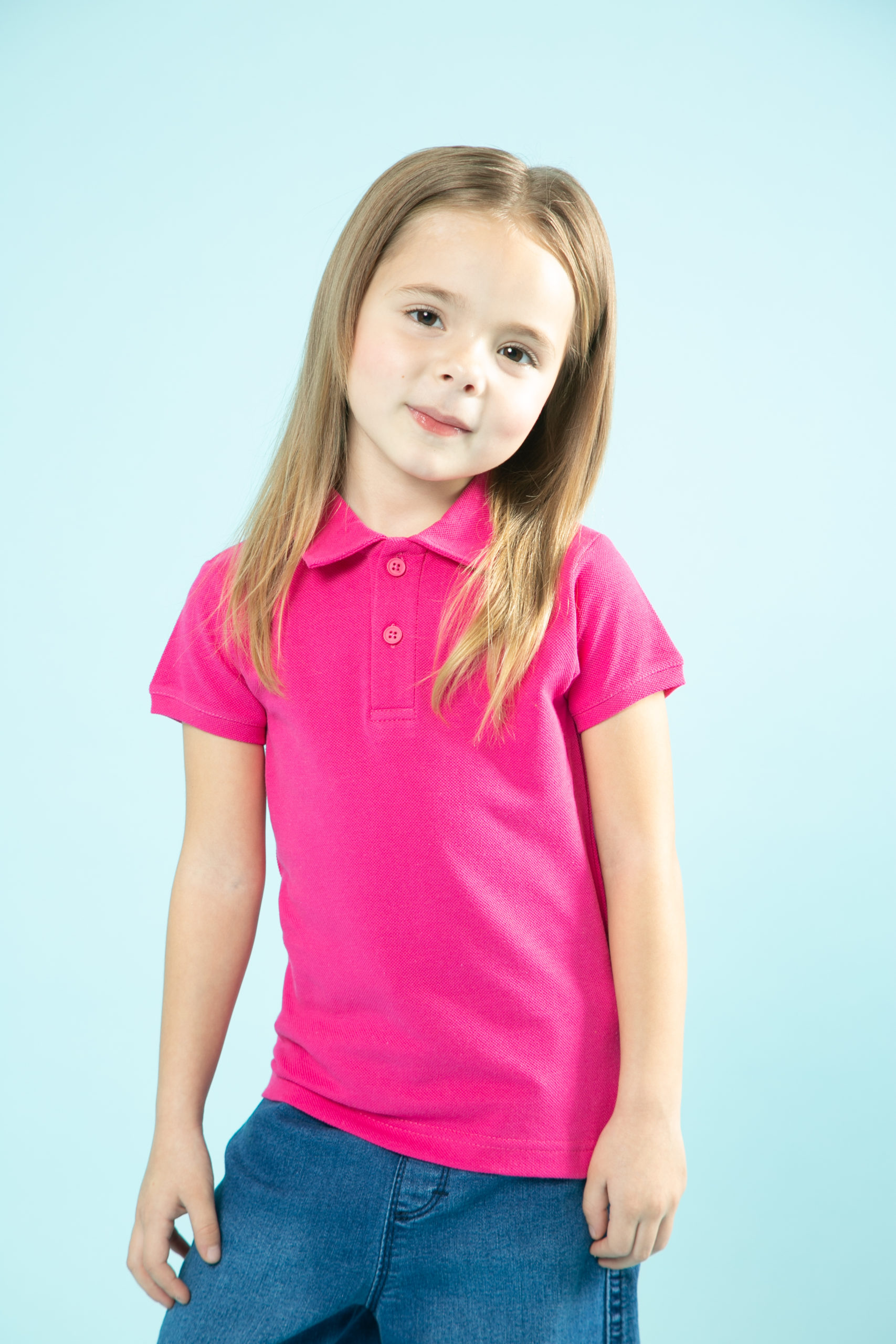 Малинова футболка поло дитяча STANDART