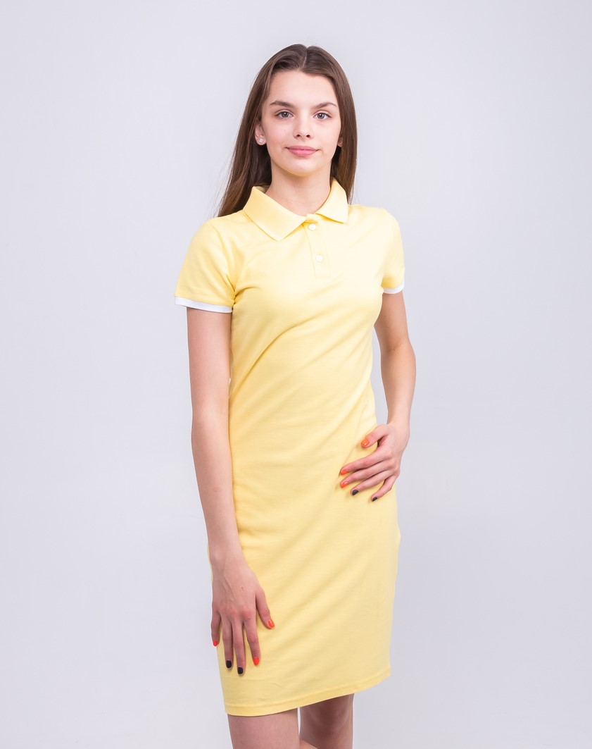 Світло-жовта сукня поло STANDART