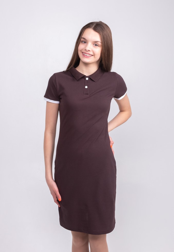 Коричнева сукня поло STANDART
