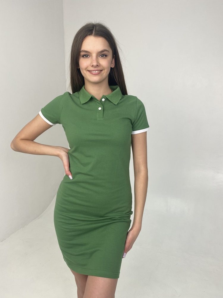 Зелена (форест) сукня поло STANDART