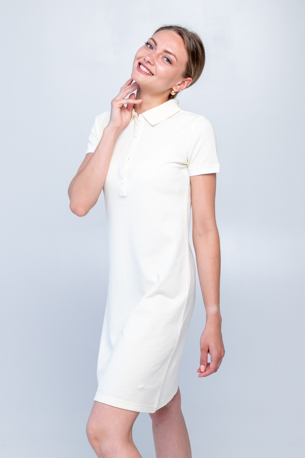 Молочна сукня поло ТРАПЕЦІЯ