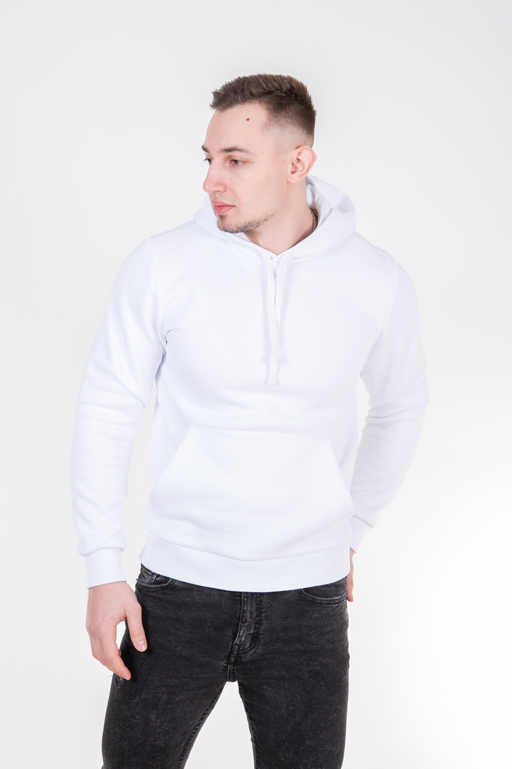 Білий худі чоловічий