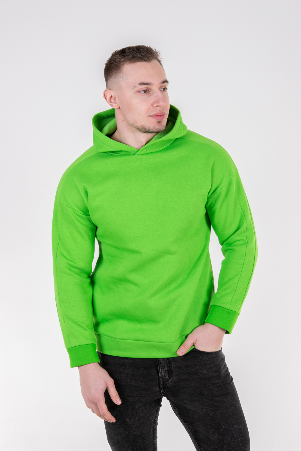 Салатовий худі чоловічий