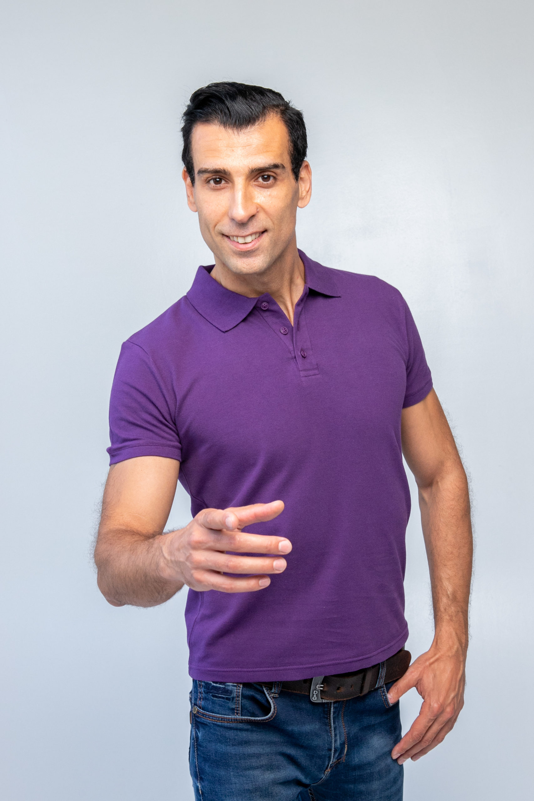 Баклажанова футболка поло чоловіча STANDART