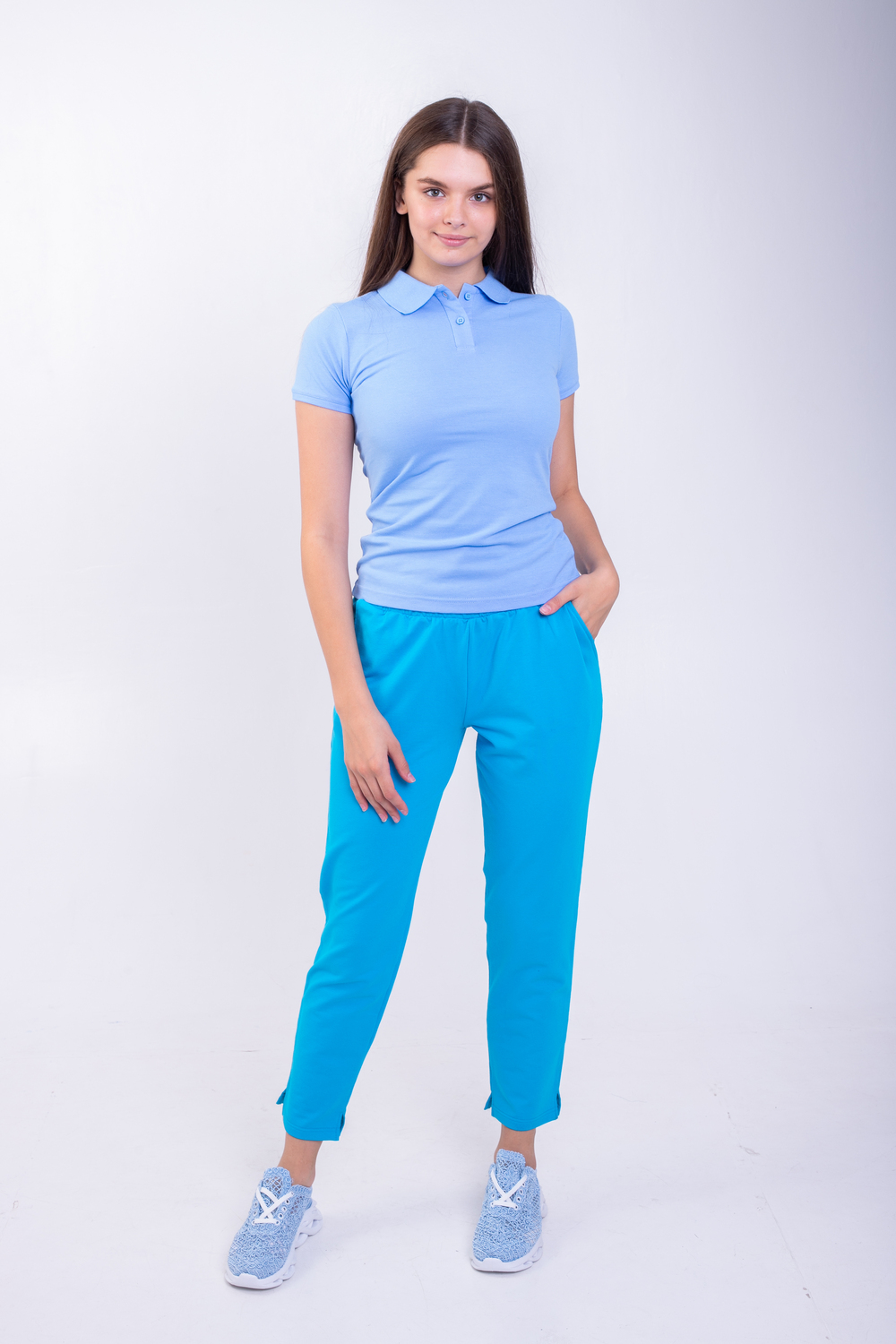 Бірюзові штани жіночі