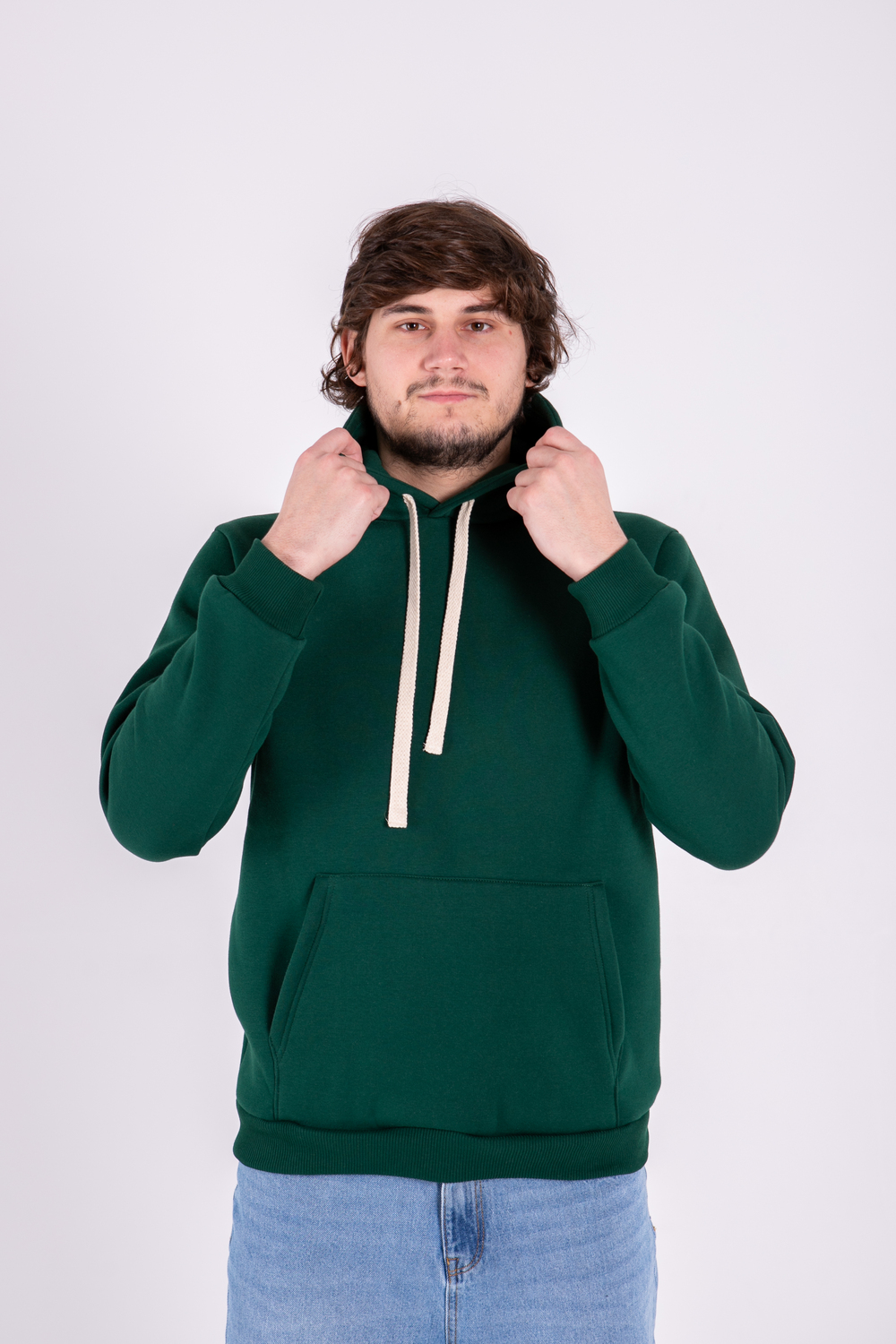 Темно-зелений худі чоловічий