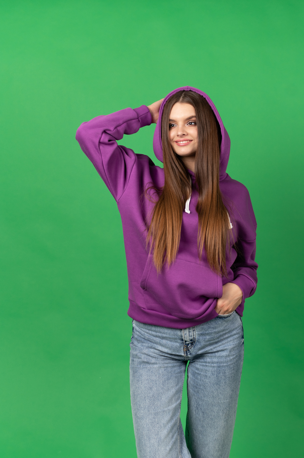 Фіолетовий худі жіночий