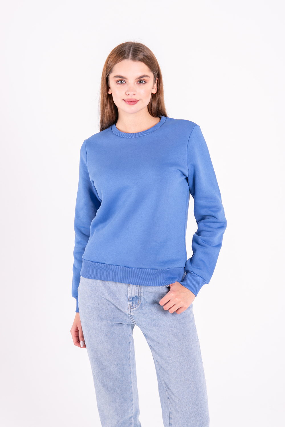 Синій (джинс) світшот жіночий