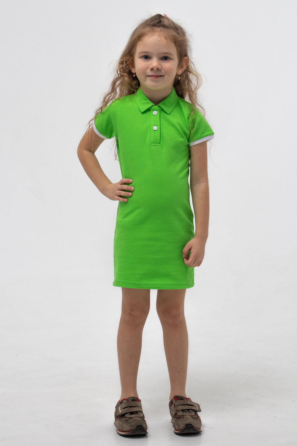 Салатова сукня поло дитяча STANDART