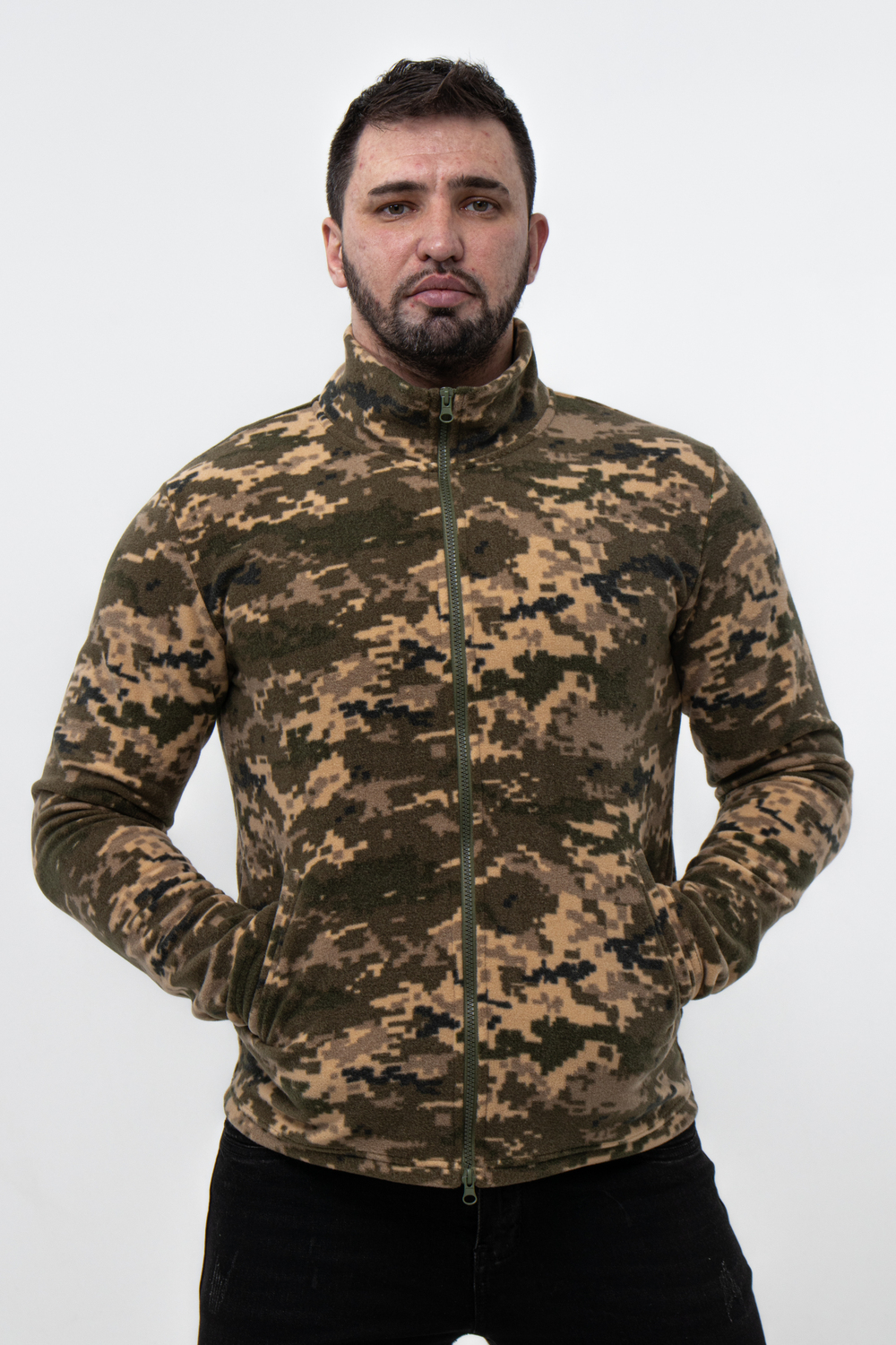 Піксельна флісова кофта унісекс