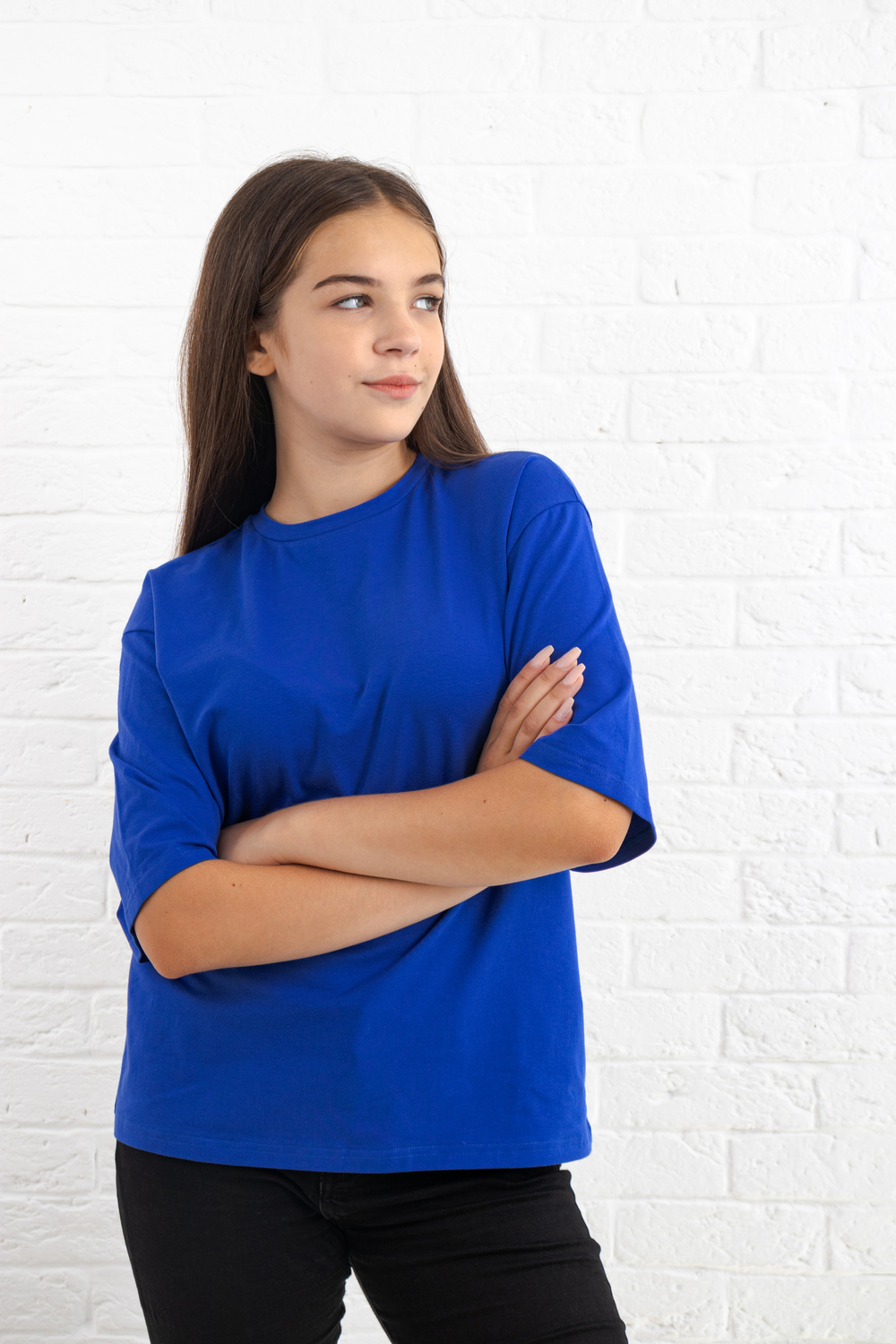 Волошкова футболка базова з подовженим рукавом жіноча