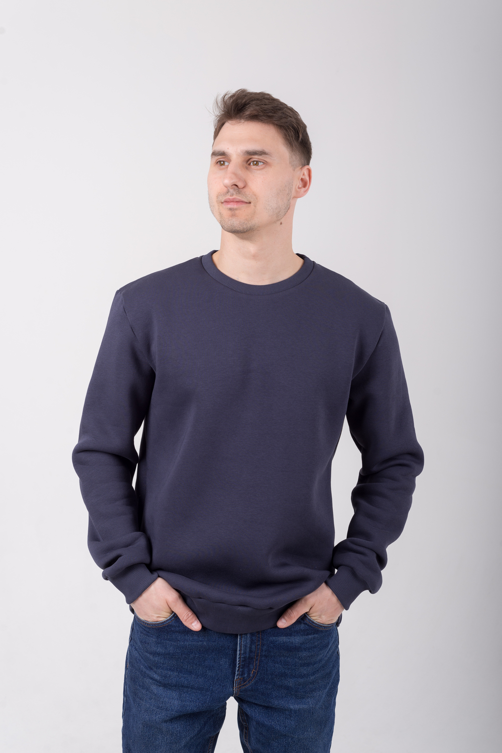 Темно-сірий світшот чоловічий