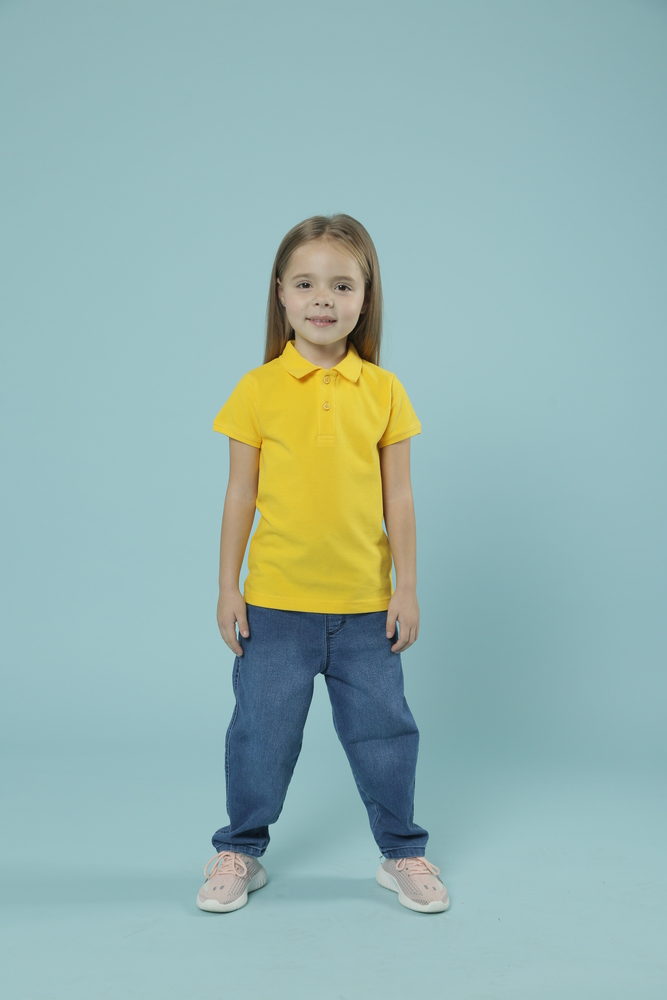 Жовта футболка поло дитяча STANDART