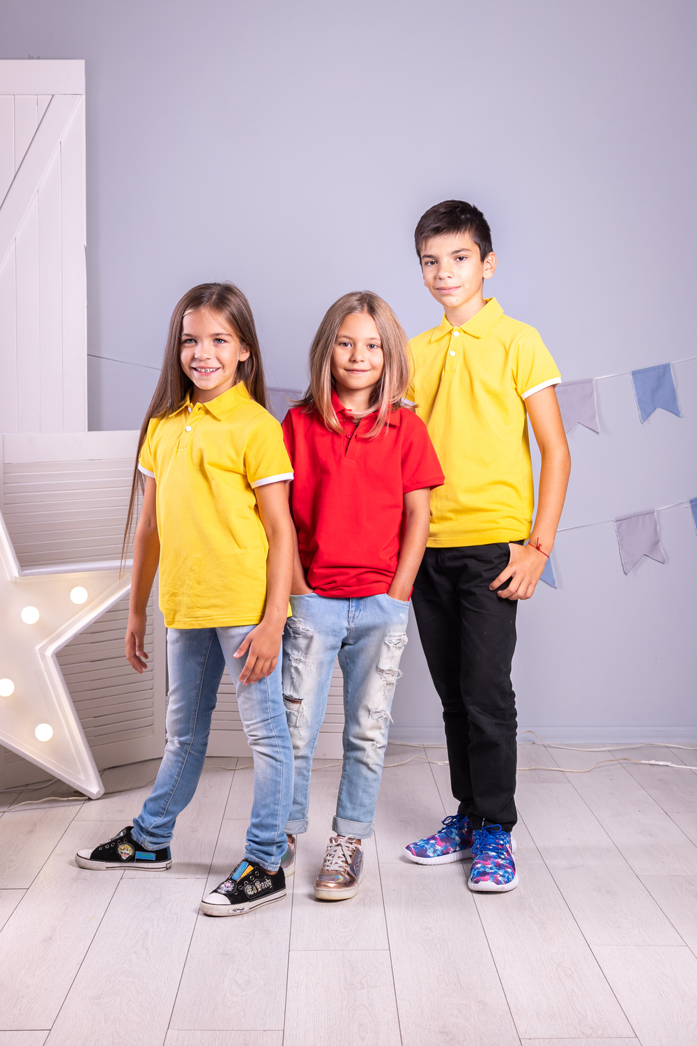 Жовта футболка поло дитяча STANDART