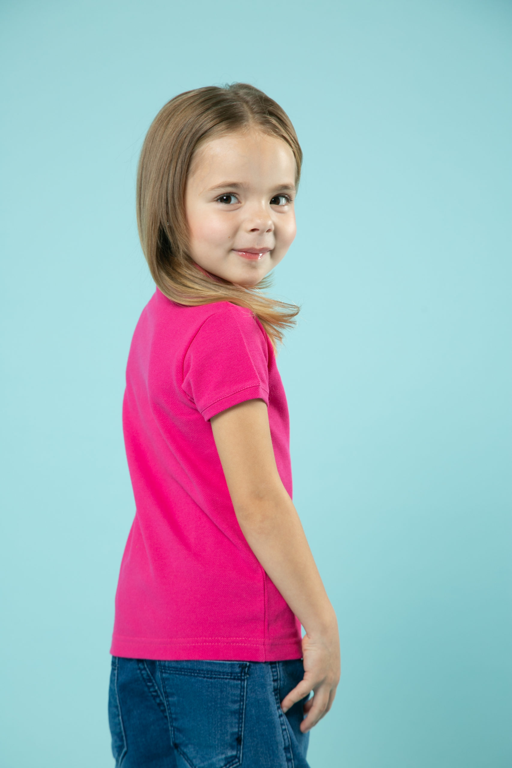 Малинова футболка поло дитяча STANDART