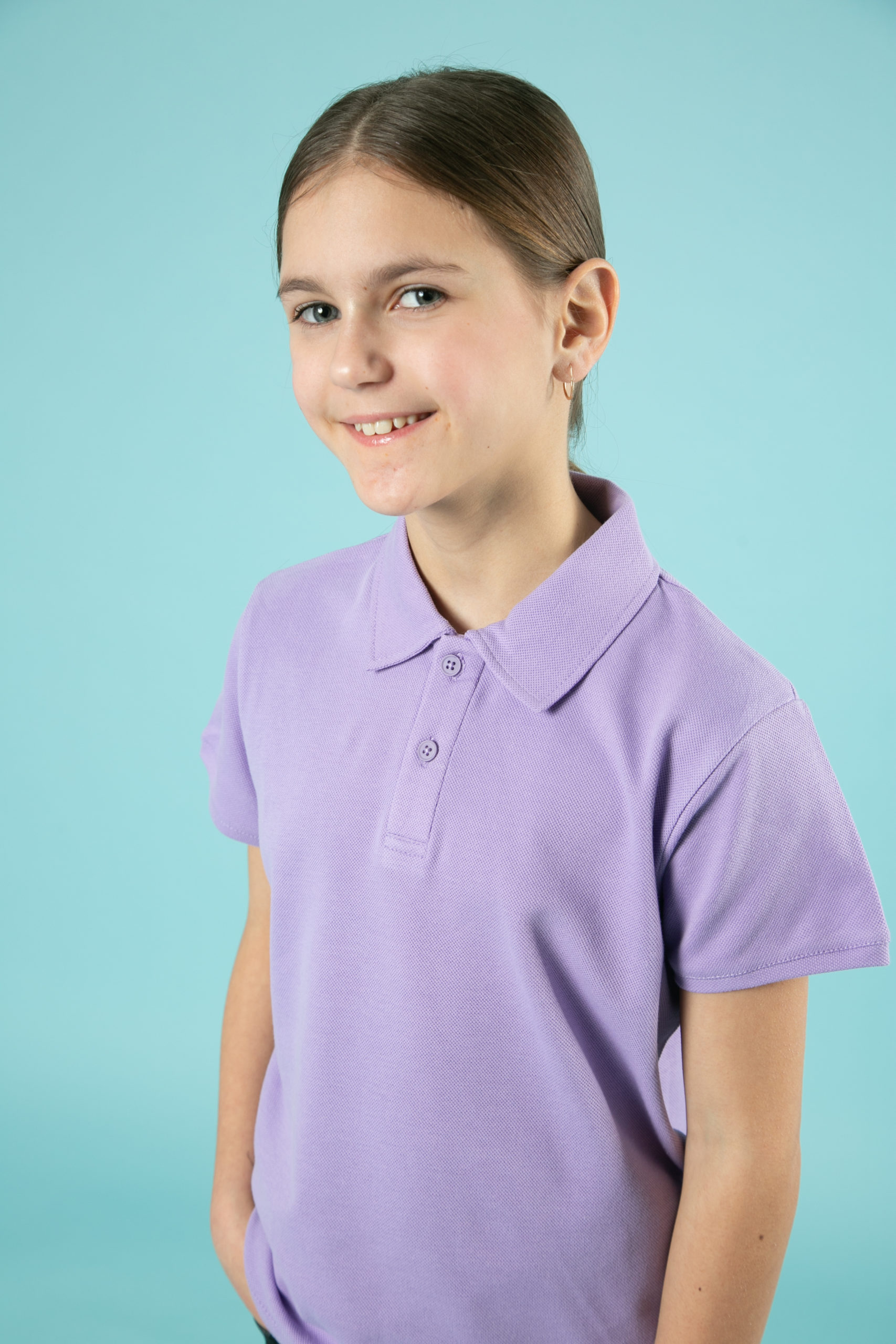 Бузкова футболка поло дитяча STANDART