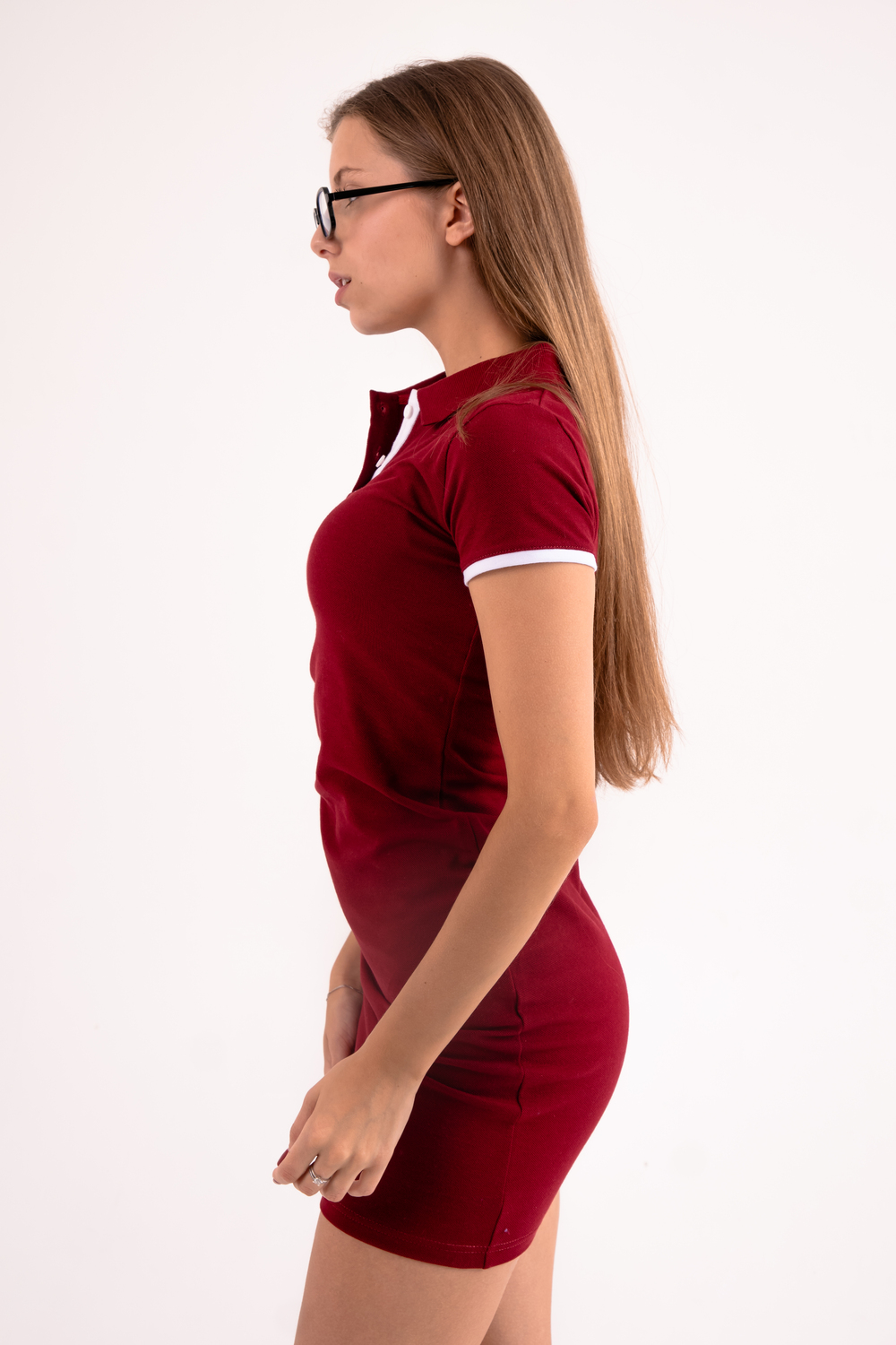 Бордова сукня поло STANDART