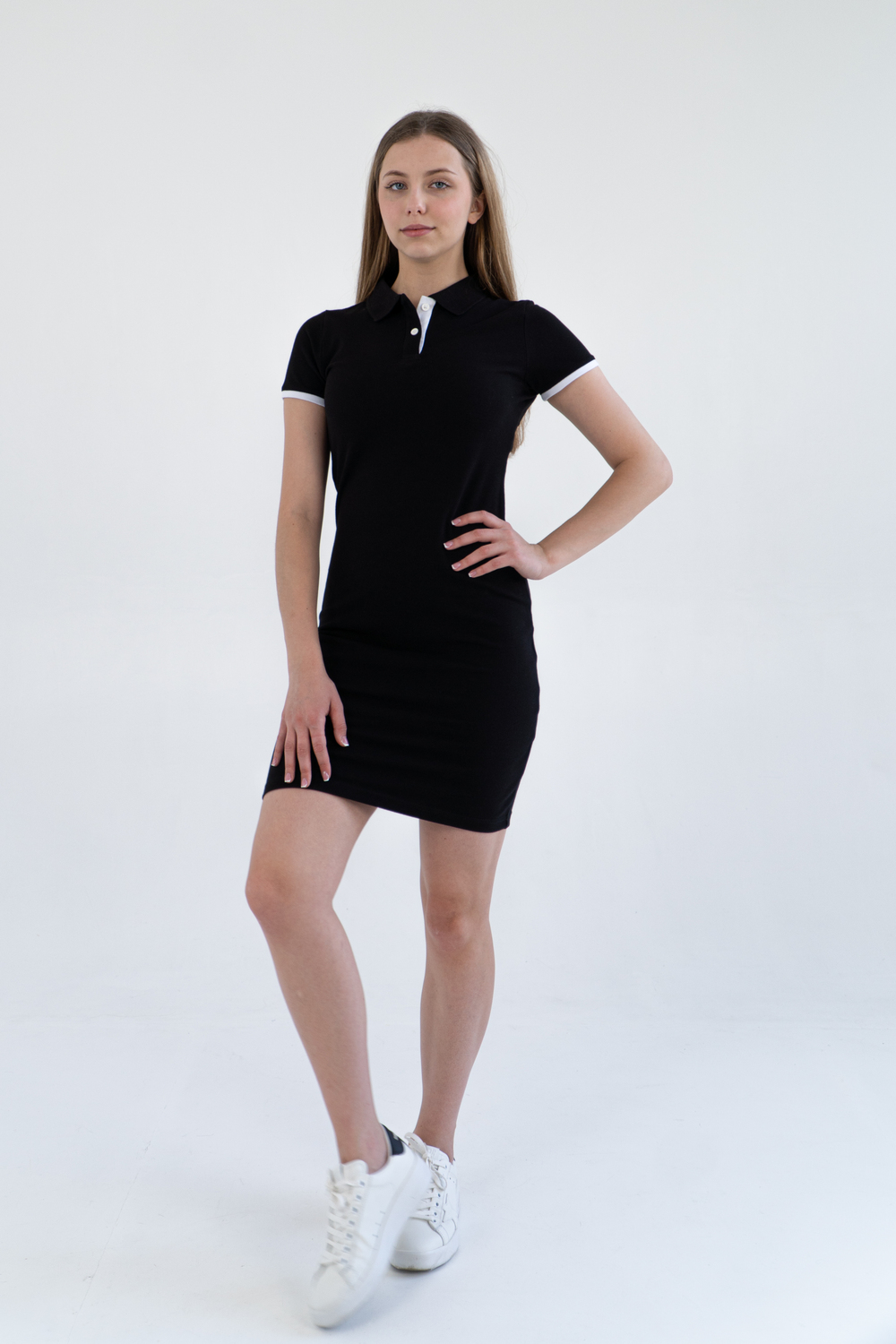 Чорна сукня поло STANDART