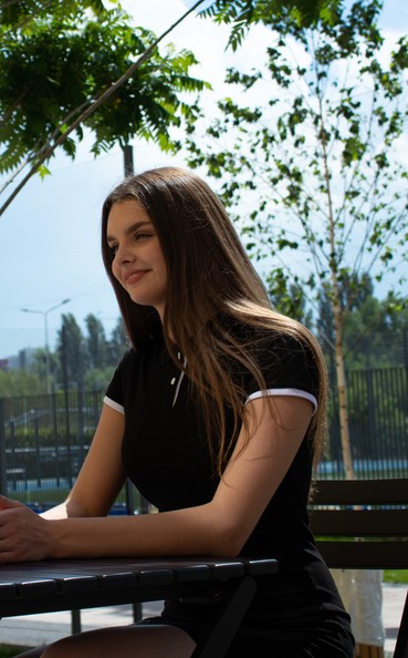 Чорна сукня поло STANDART