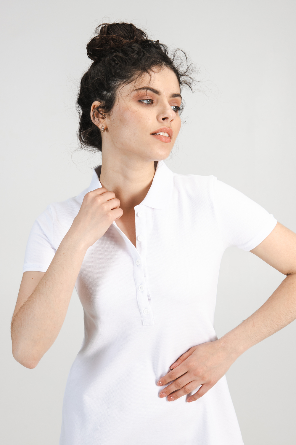 Біла сукня поло ТРАПЕЦІЯ