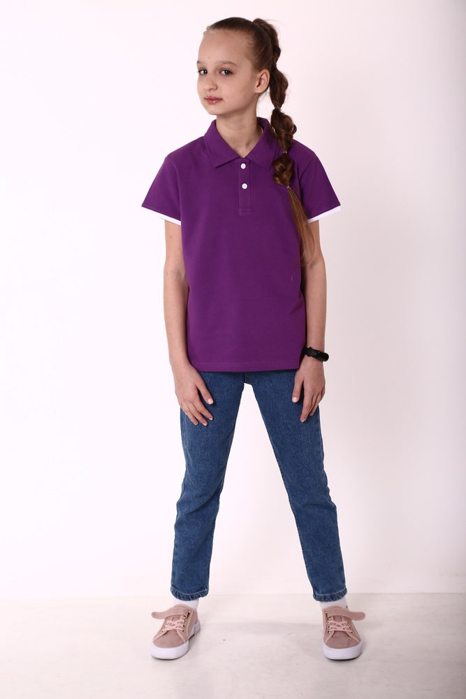 Фіолетова футболка поло дитяча STANDART