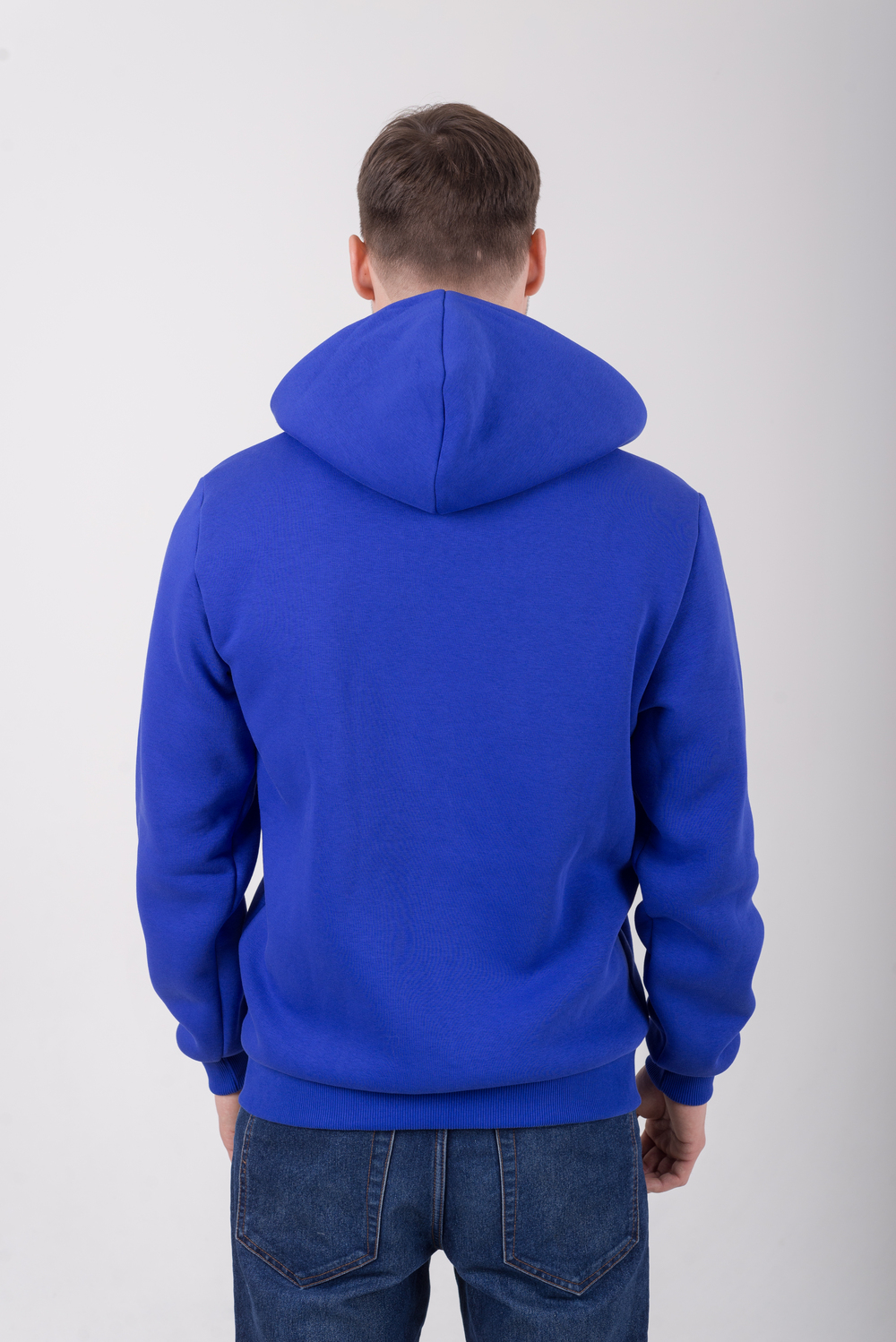 Волошковий худі на блискавці чоловічий