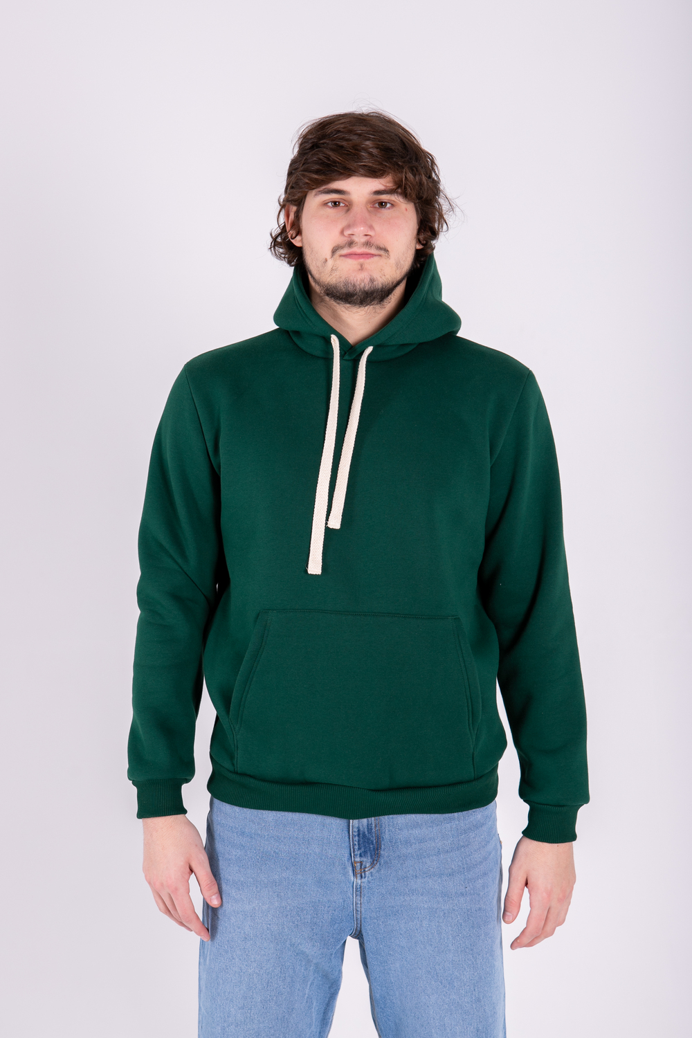 Темно-зелений худі чоловічий