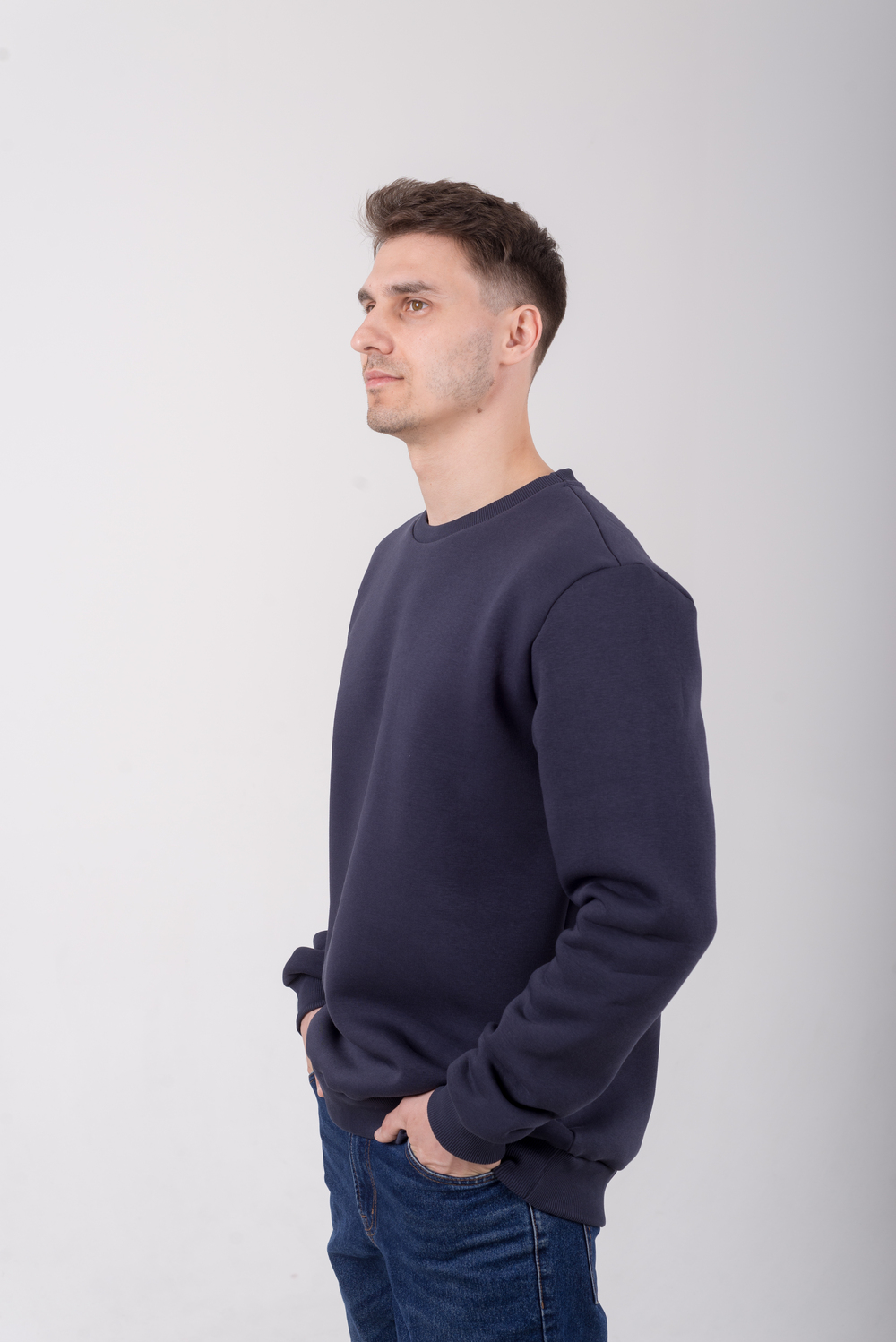 Темно-сірий світшот чоловічий