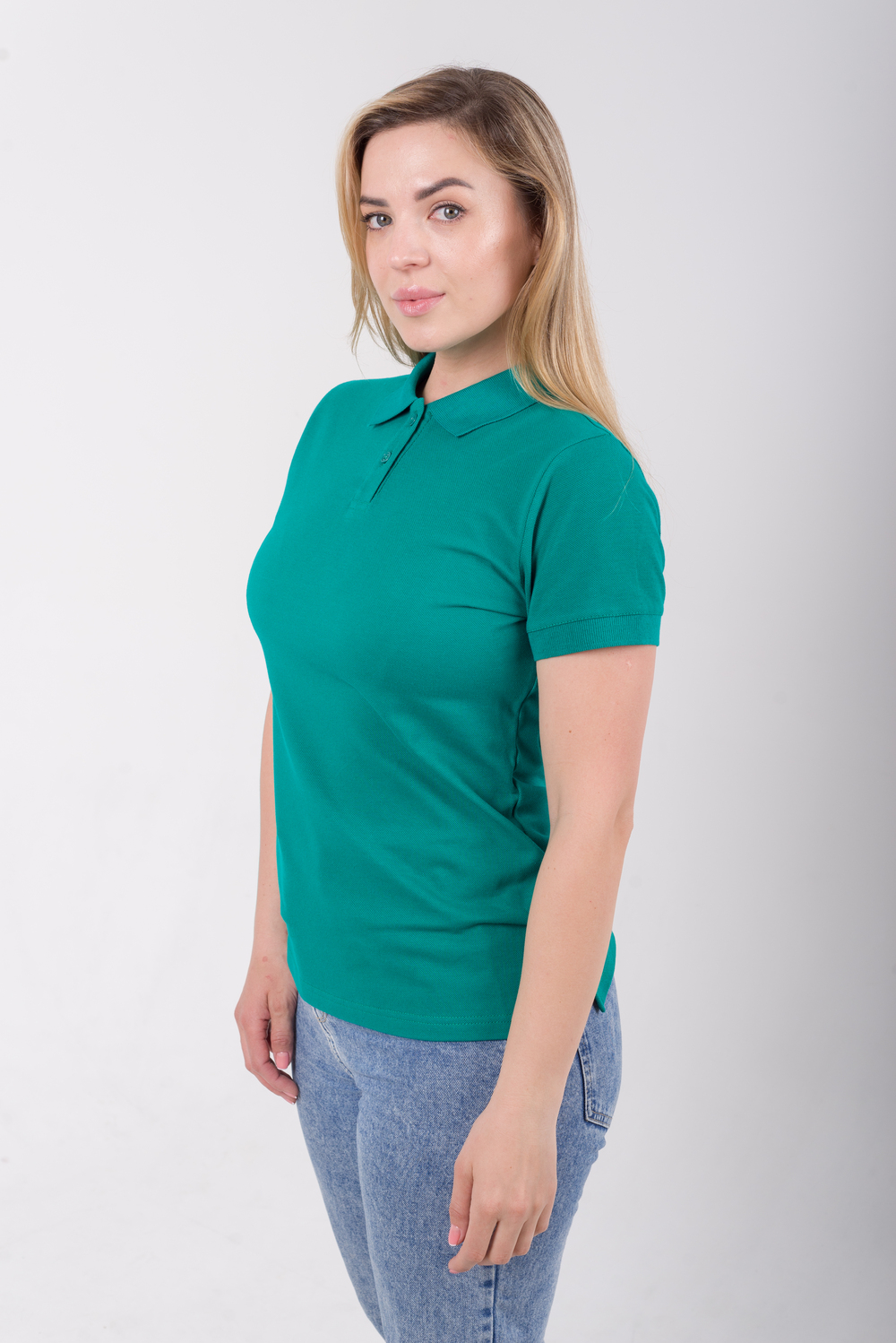 Зелена футболка поло жіноча CLASSIC