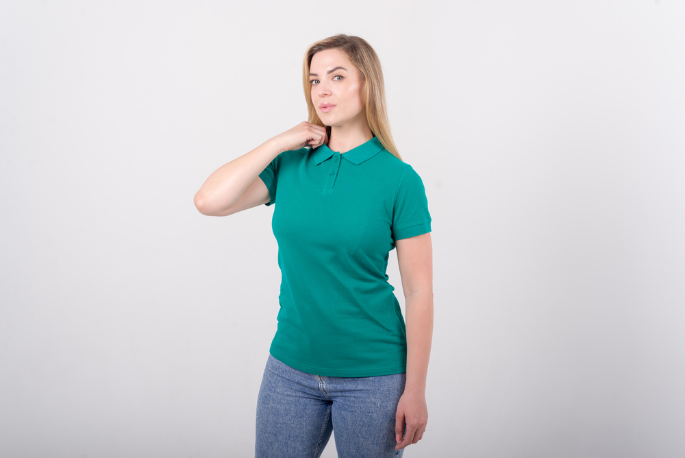 Зелена футболка поло жіноча CLASSIC