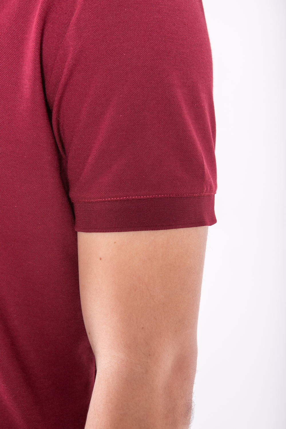 Бордова футболка поло чоловіча OXFORD