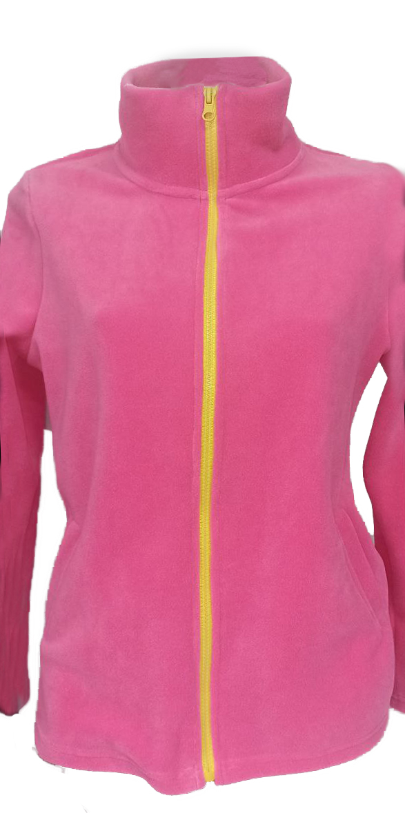 Рожева флісова кофта жіноча