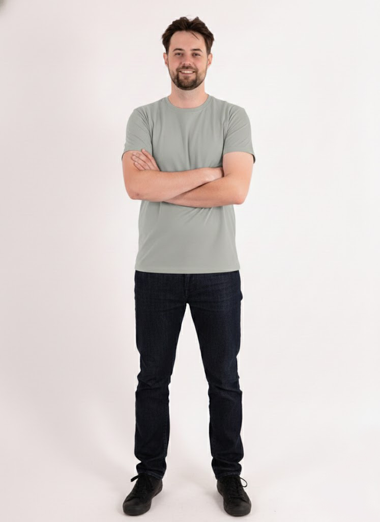 Сіра футболка базова чоловіча