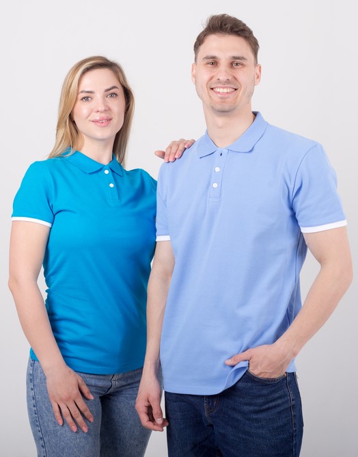 Бірюзова футболка поло жіноча STANDART