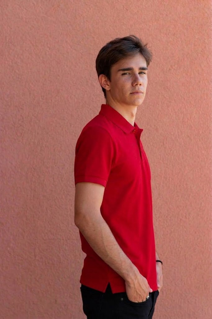 Червона футболка поло чоловіча PREMIUM