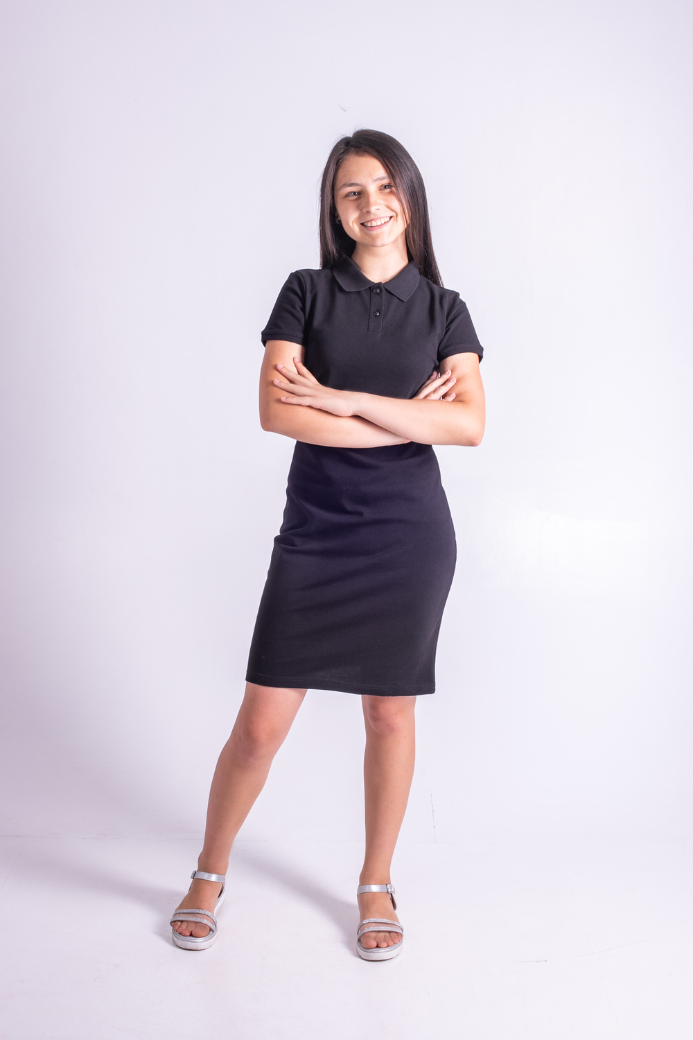 Чорна сукня поло STANDART