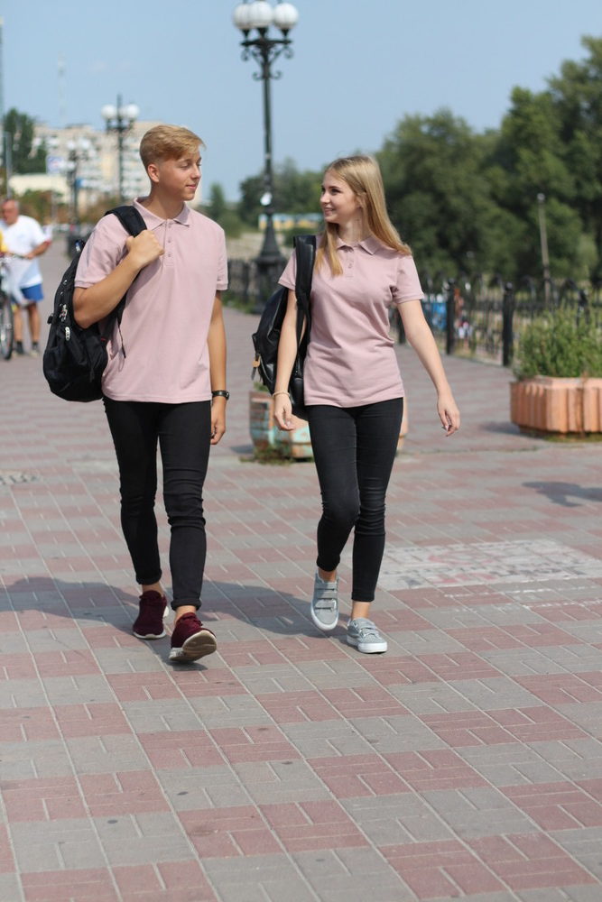 Пудрова футболка поло чоловіча STANDART