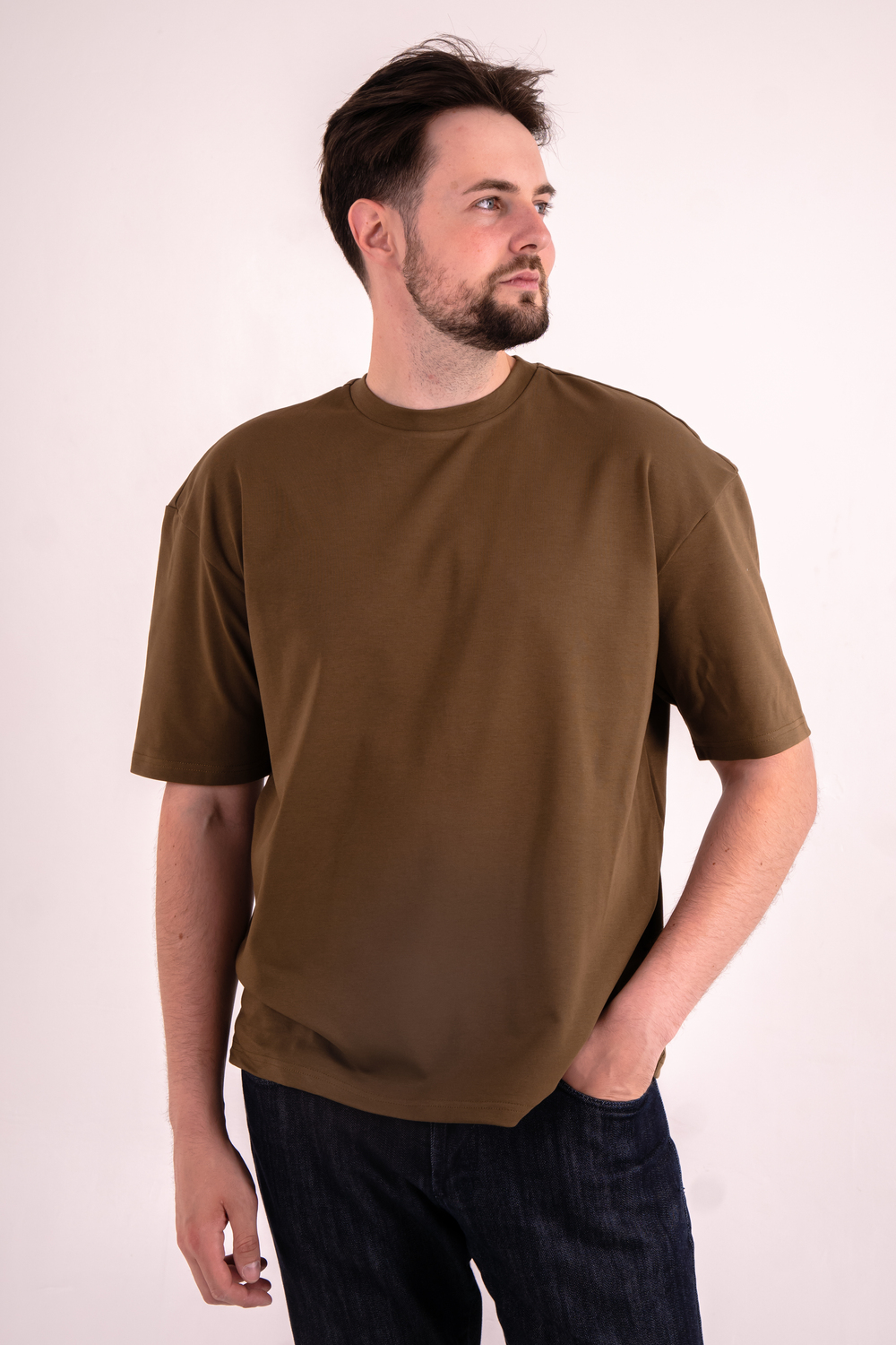 Хакі футболка OVERSIZE чоловіча
