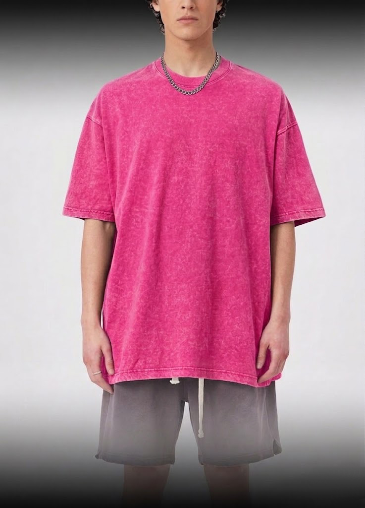 Малинова футболка чоловіча OVERSIZE варенка
