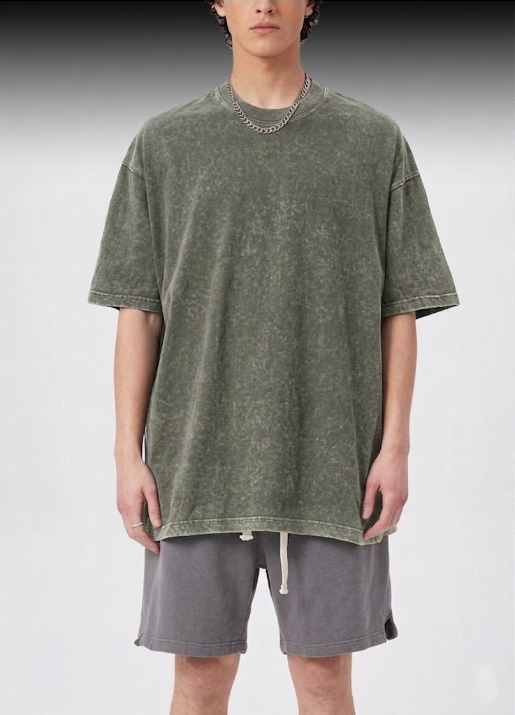 Хакі футболка чоловіча OVERSIZE варенка