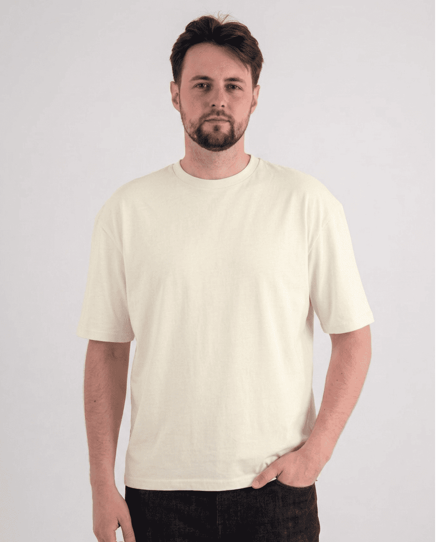 Молочна футболка OVERSIZE чоловіча