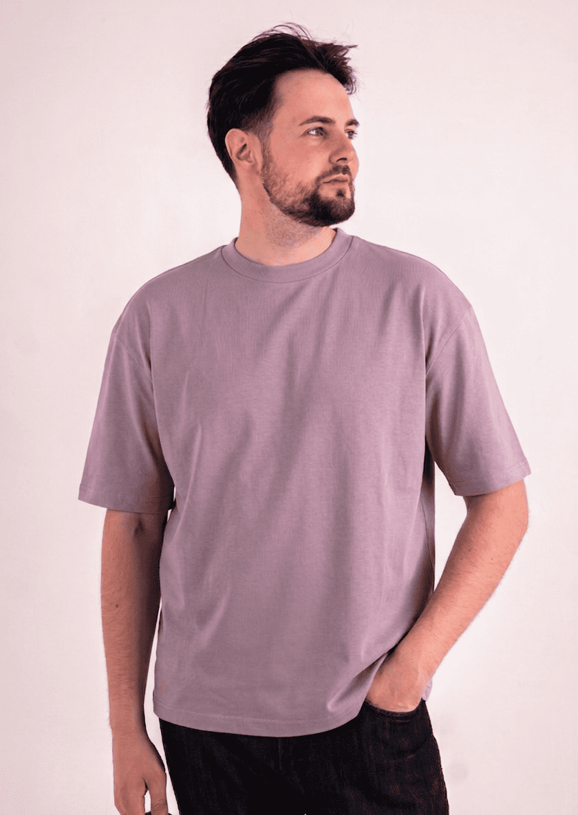 Бузковий мор світлий футболка OVERSIZE чоловіча